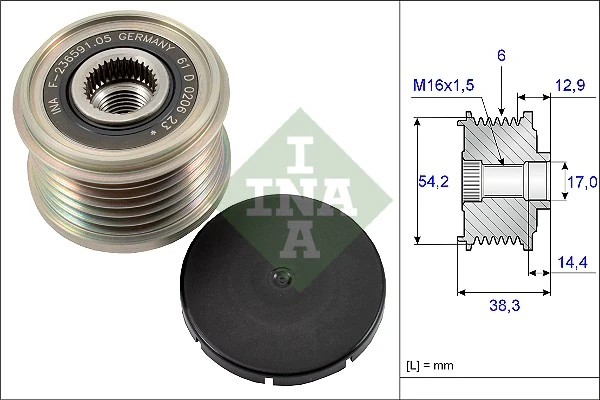 Alternator Freewheel Clutch